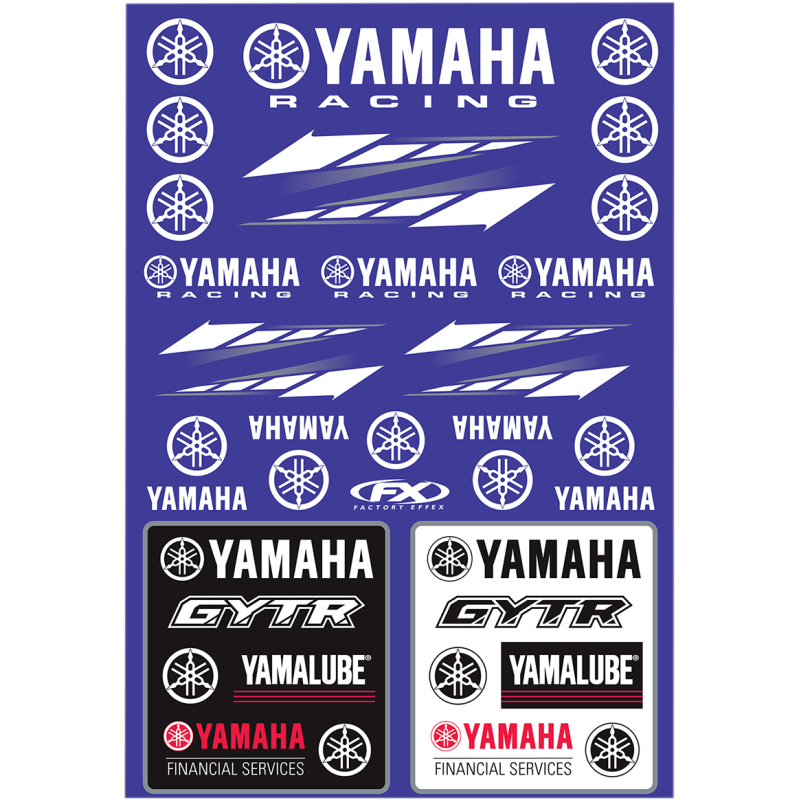 Yamaha Racing OEM Sticker Sheet