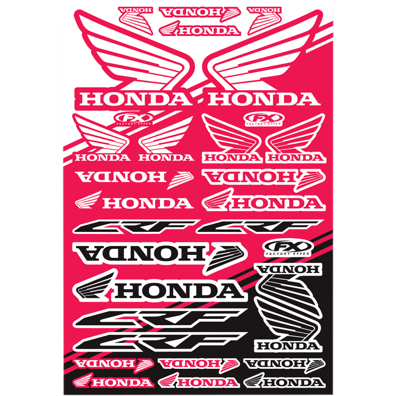 Honda CRF OEM Sticker Sheet