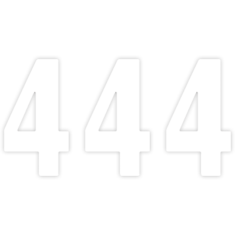 Pro Numbers - 7" White - No. 4