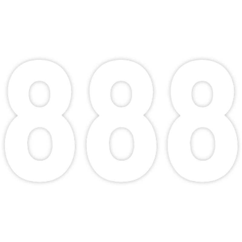 Pro Numbers - 7" White - No. 8