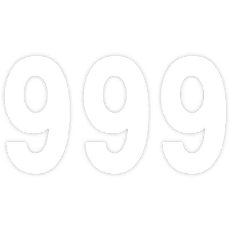 Pro Numbers - 7" White - No. 9