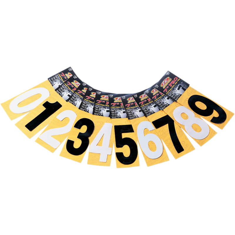Mini Pro Numbers - 5" White - No. 0