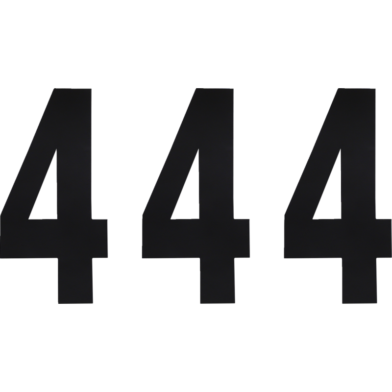 Standard Numbers - 6" Black - No. 4
