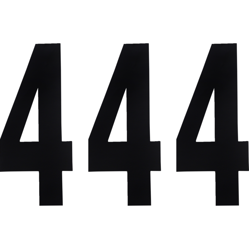 Standard Numbers - 8" Black - No. 4