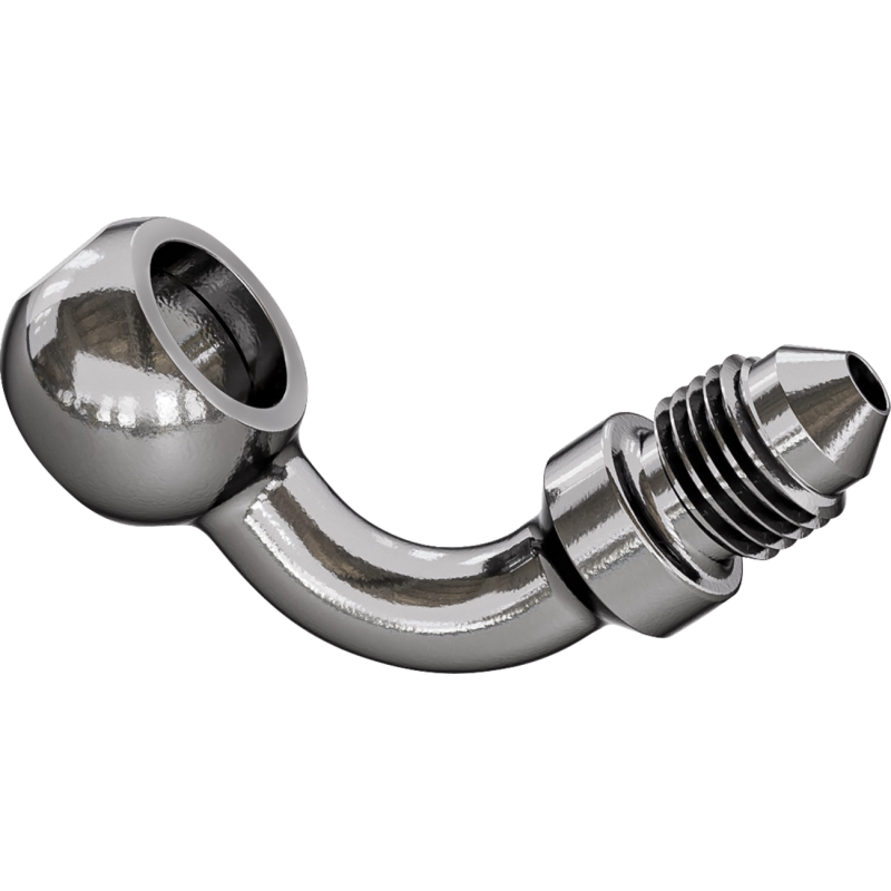 Polished Stainless 90° 3/8"/10 mm Banjo Fitting