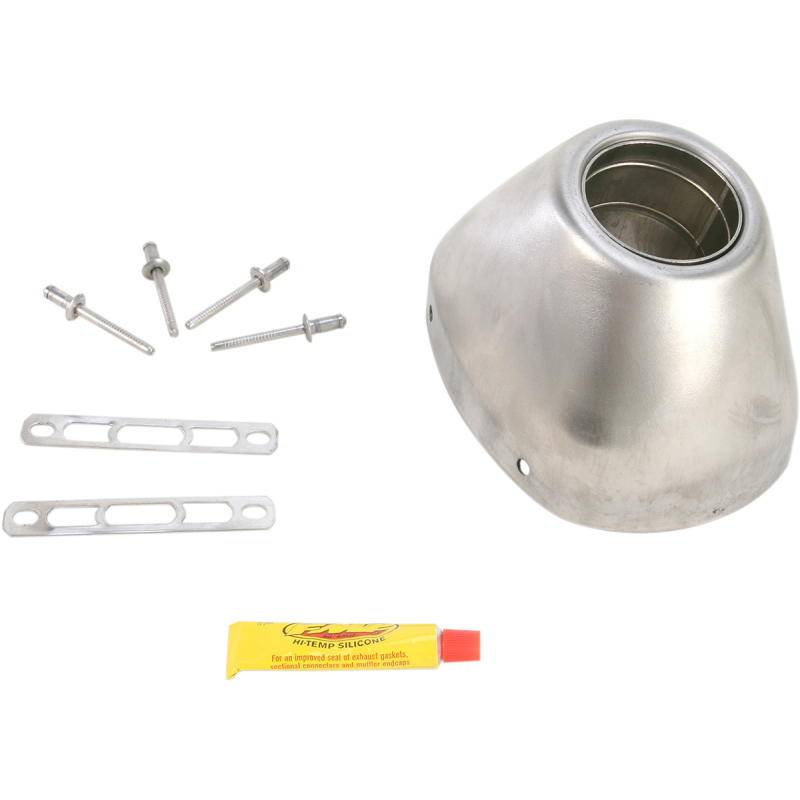 FMF RCT Repl. End Cap Kit, Stainless Steel