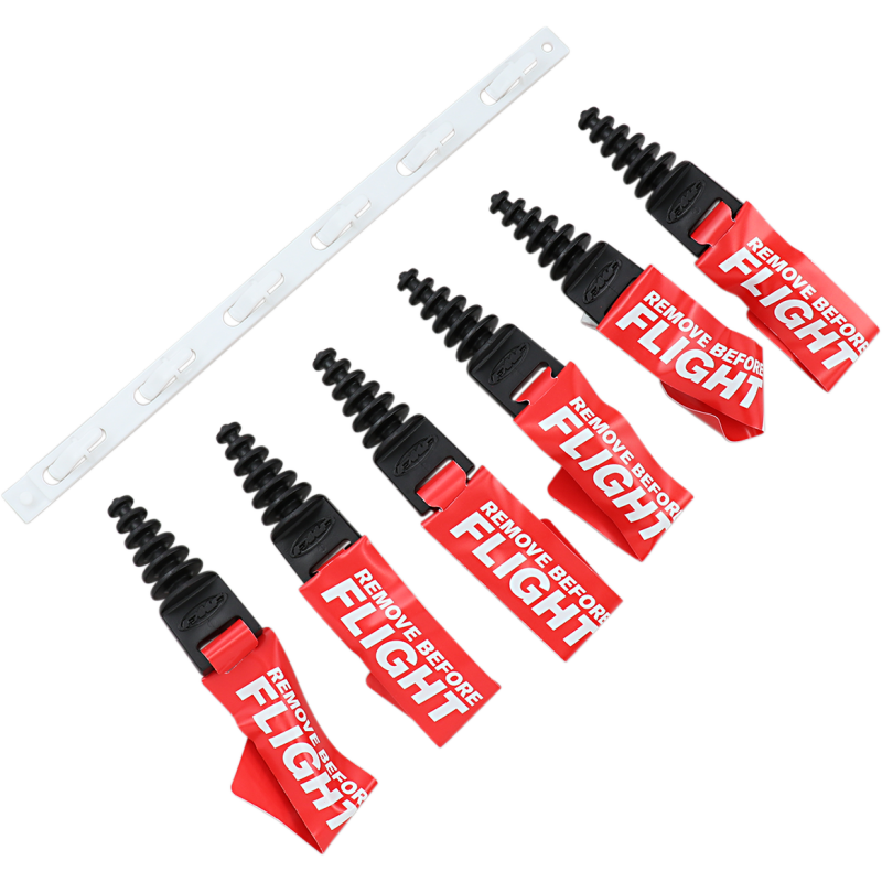6-Pack of 2-Stroke Muffler Plugs w/ Streamers in a Display Box