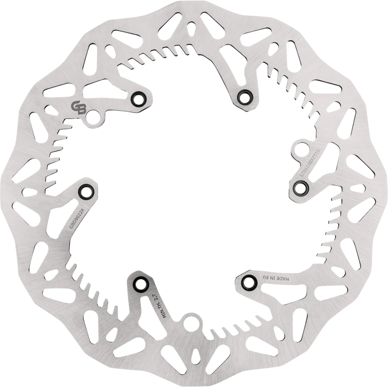 GBrakes Stainless Steel Wave Front Brake Rotor (Solid Mount)