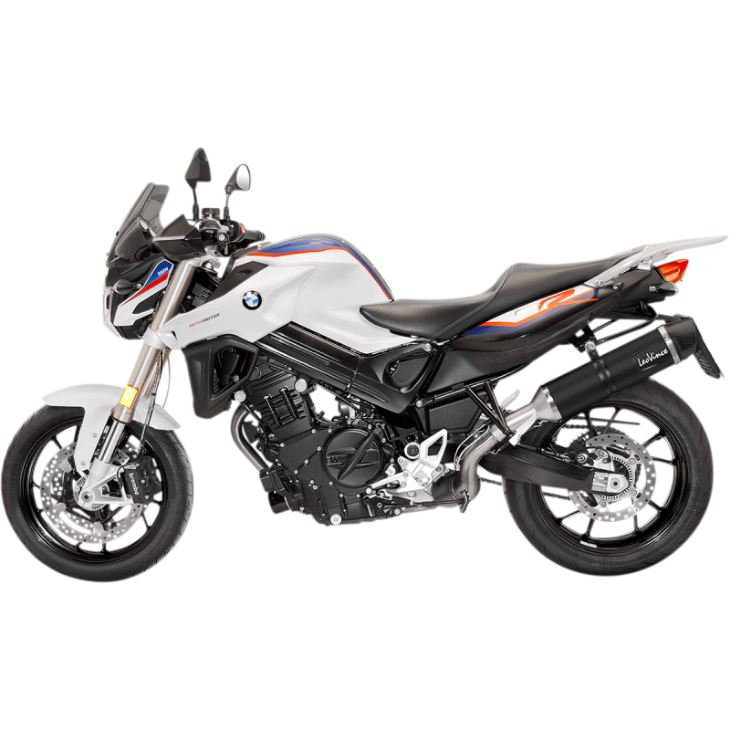 LV ONE EVO Black stainless steel Slip-On for BMW F800GT 17-20