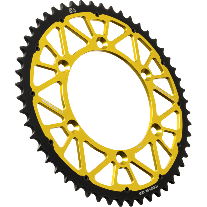 JT Sprockets Twinstar Gold Rear Sprocket 1210-2807