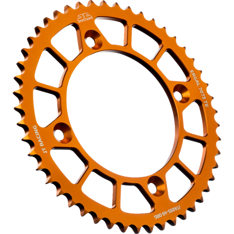 JT Sprockets RaceLite Orange Aluminum Rear Sprocket - 49T