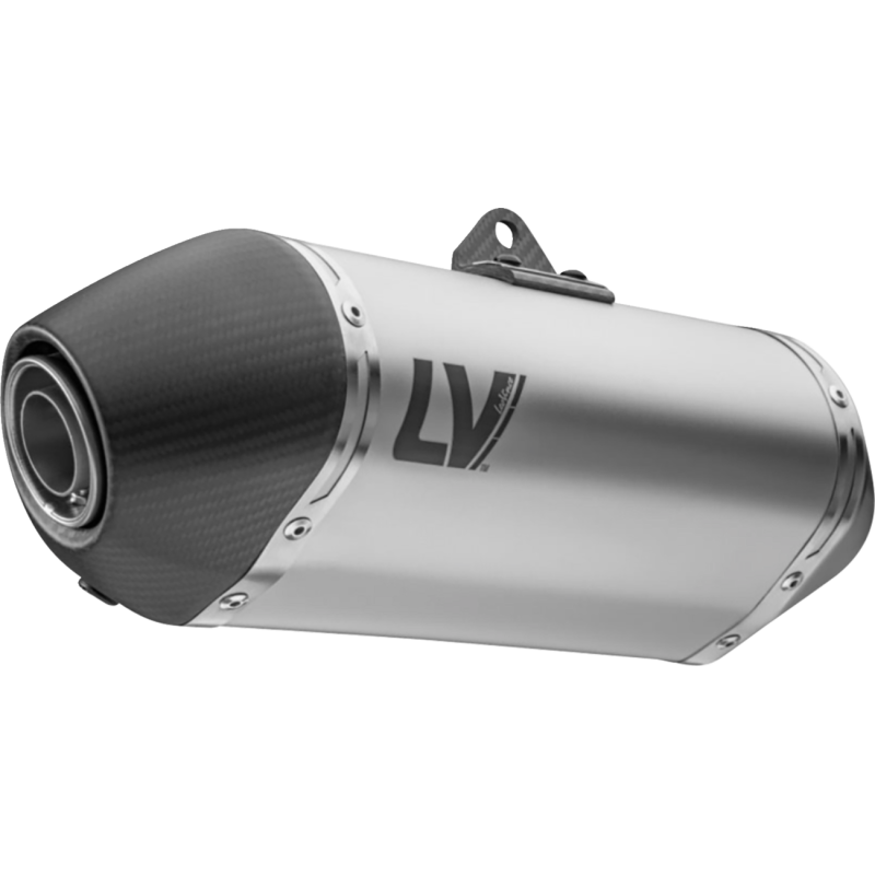 LV-14 Slip-On Muffler - Raw Stainless
