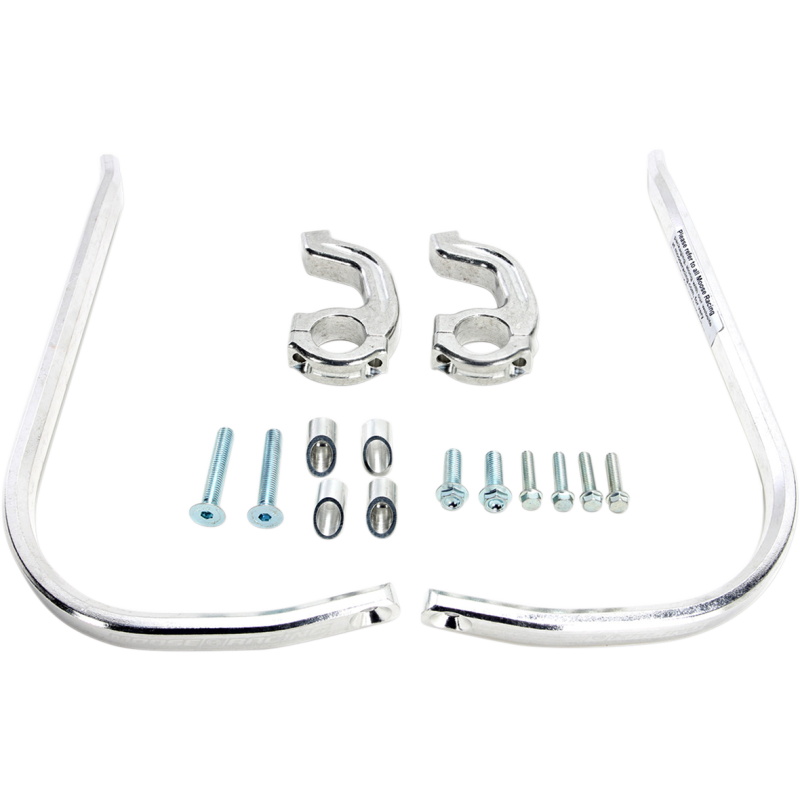 Contour Handguards - 1 1/8" Bar OS, Silver