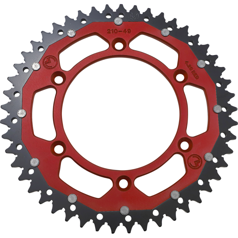 Dual Sprocket - 49T - Red