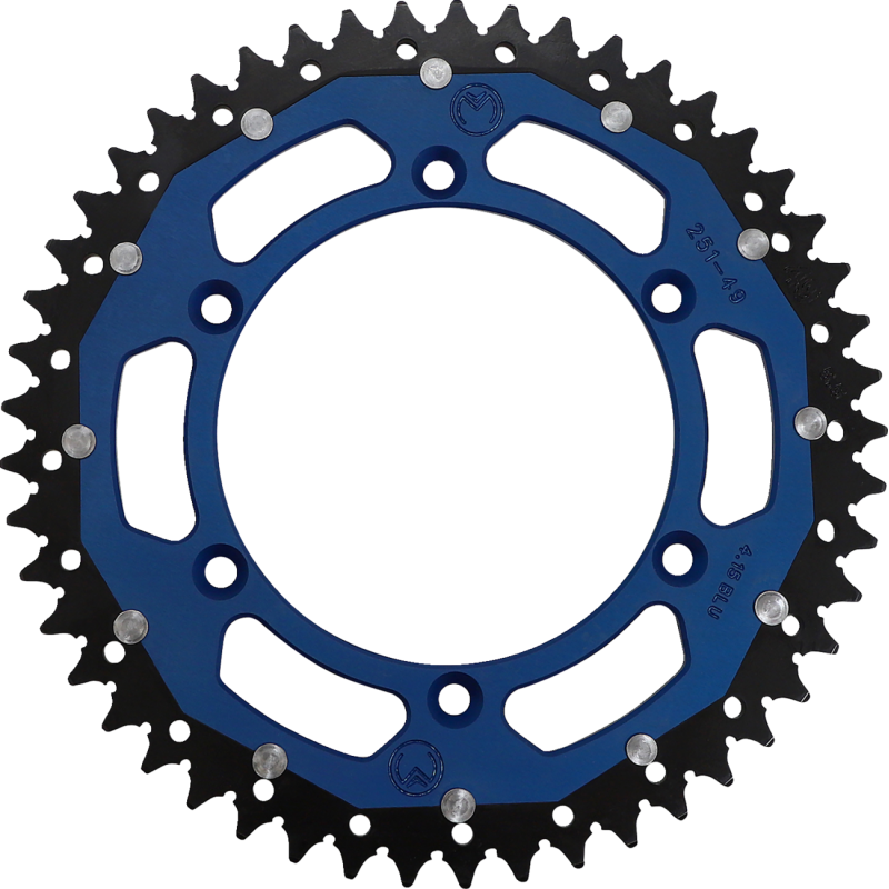 Moose Offroad Dual Sprocket - 49T Blue