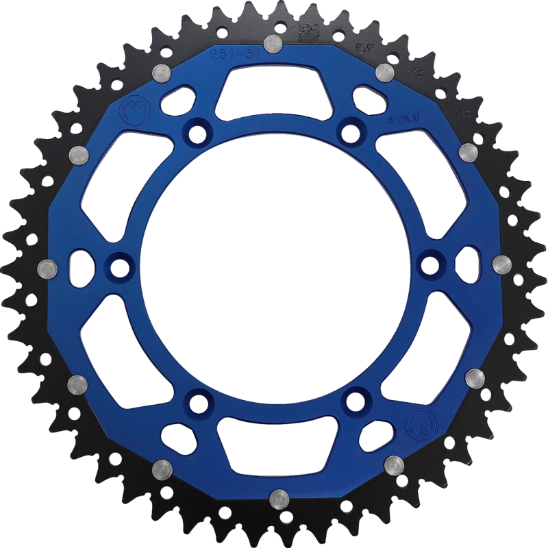 Moose Offroad Dual Sprocket - 51T Blue