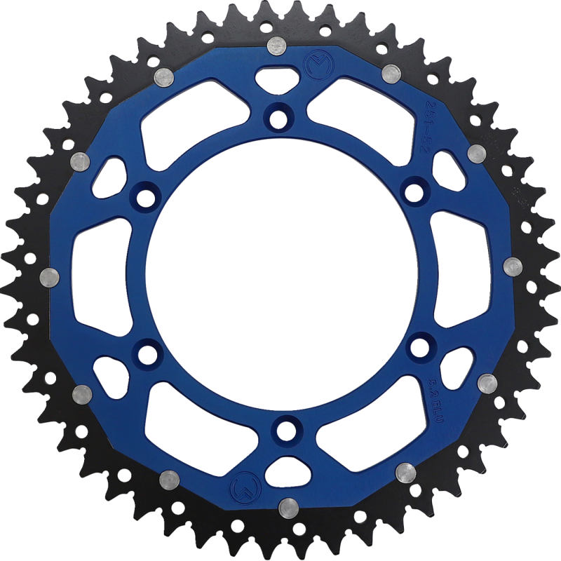 Moose Offroad Dual Sprocket - 52T Blue
