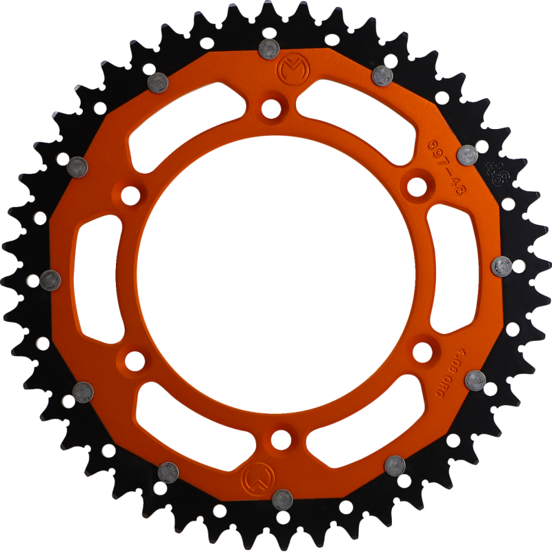 Moose Offroad Dual Sprocket - 48T Orange