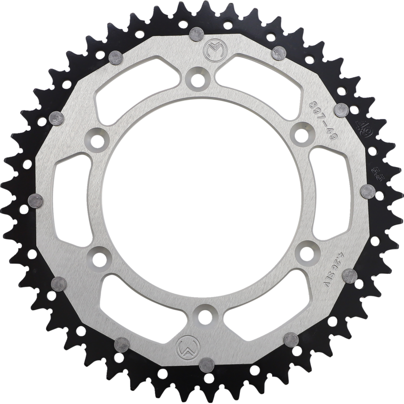 Moose Offroad Dual Sprocket - 49T Silver