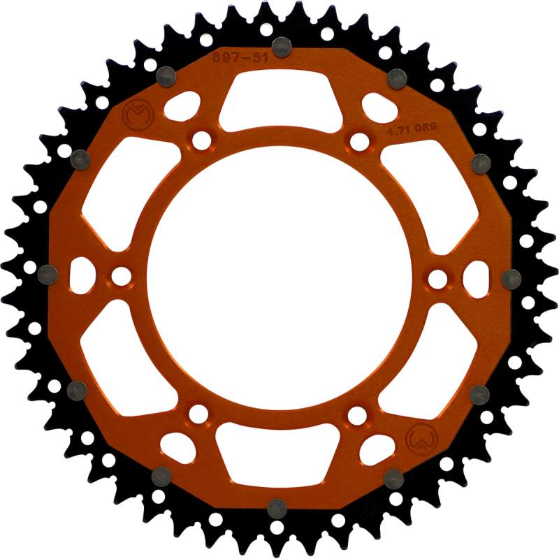 Moose Offroad Dual Sprocket - 51T Orange
