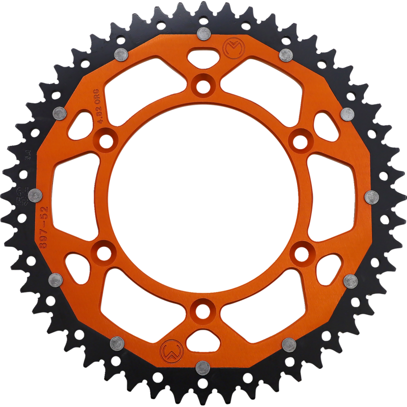 Moose Offroad Dual Sprocket - 52T Orange