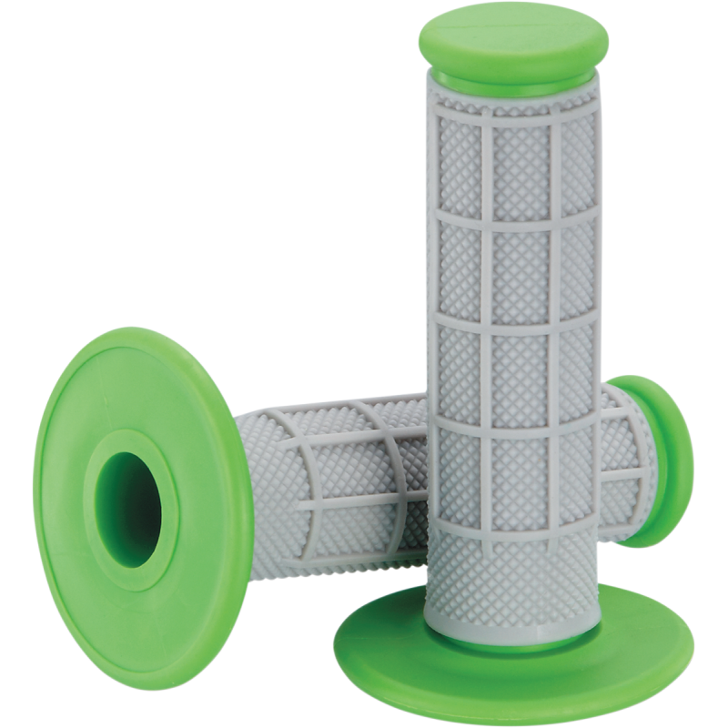 Moose Offroad Qualifier Grips - Half Waffle Gray/green