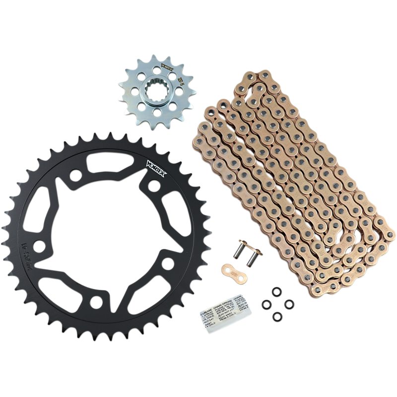 Vortex OES Steel Chain Kit (Gold) for Honda CBR500 13-23