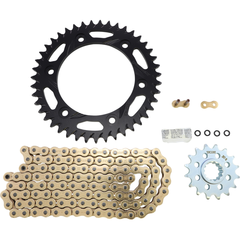 Vortex SSA Aluminum Chain Kit (Gold) for Honda CBR1000RR 17-23