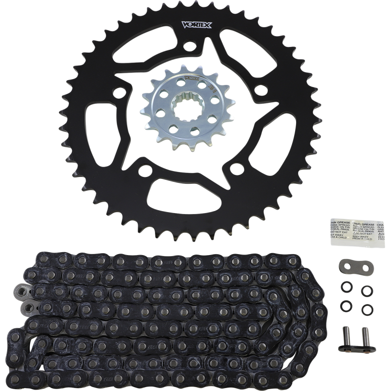 Vortex HFRS Steel Chain Kit (Black) for BMW S1000RR 20-23