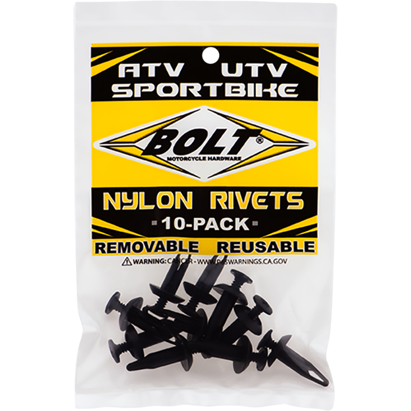 M6 10-pack Nylon Rivets