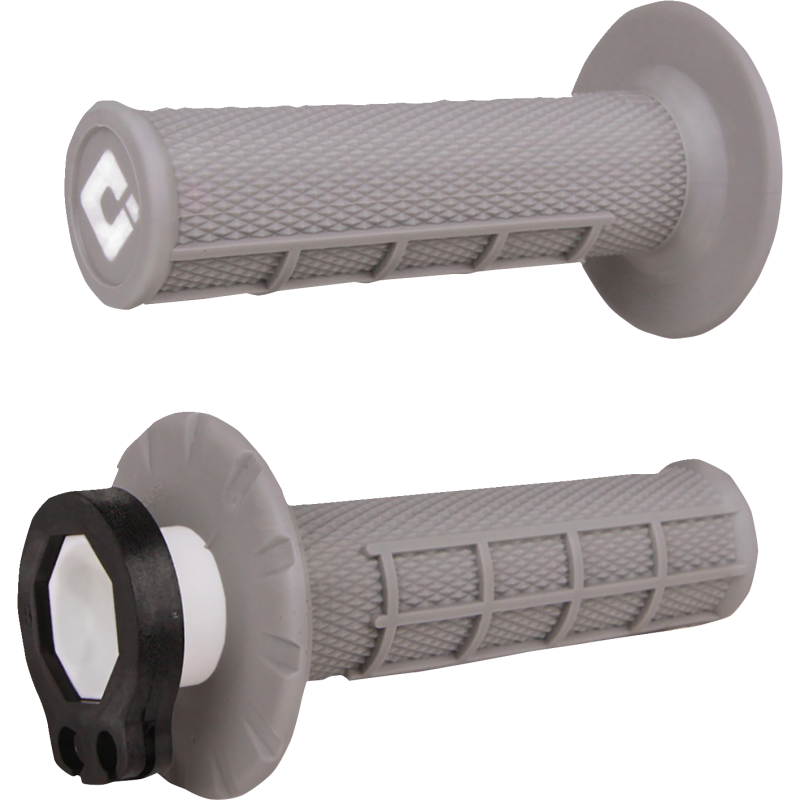 ODI Lock-On™ MX Grips - Half-Waffle - Soft Gray