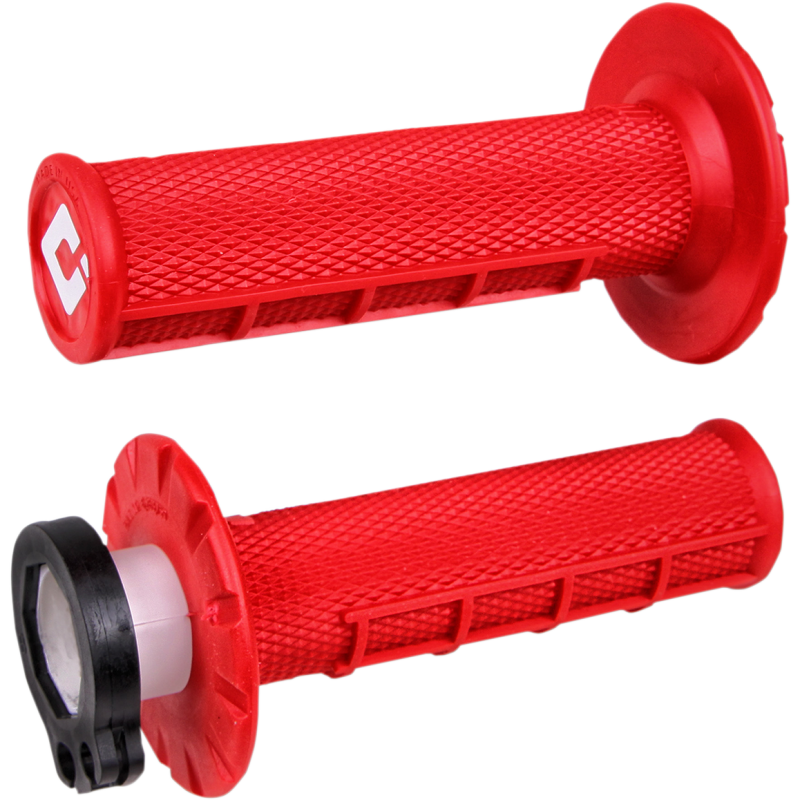 ODI Lock-On™ MX Grips - Half-Waffle - Red