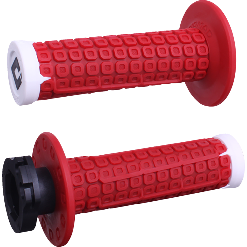 Nomad V2 Lock-On Grips - Red/white/silver