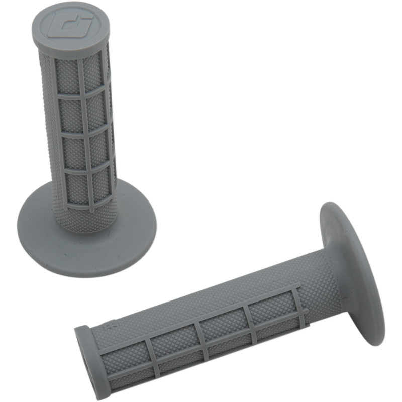 ODI Ruffian MX Single-Ply Grips - Half-Waffle - Gray