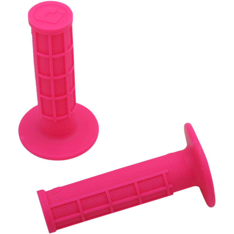 ODI Ruffian MX Single-Ply Grips - Half-Waffle - Pink