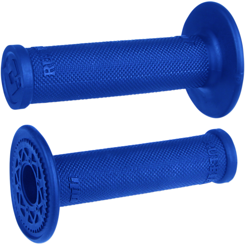 ODI Ruffian MX Single-Ply Grips - No-Waffle - Blue