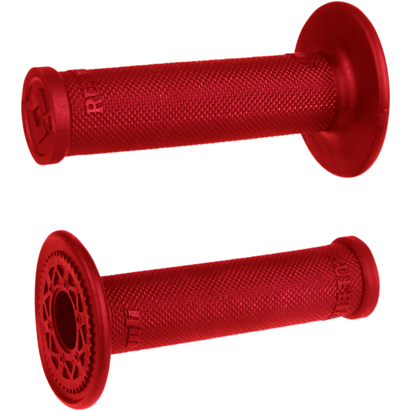 ODI Ruffian MX Single-Ply Grips - No-Waffle - Red