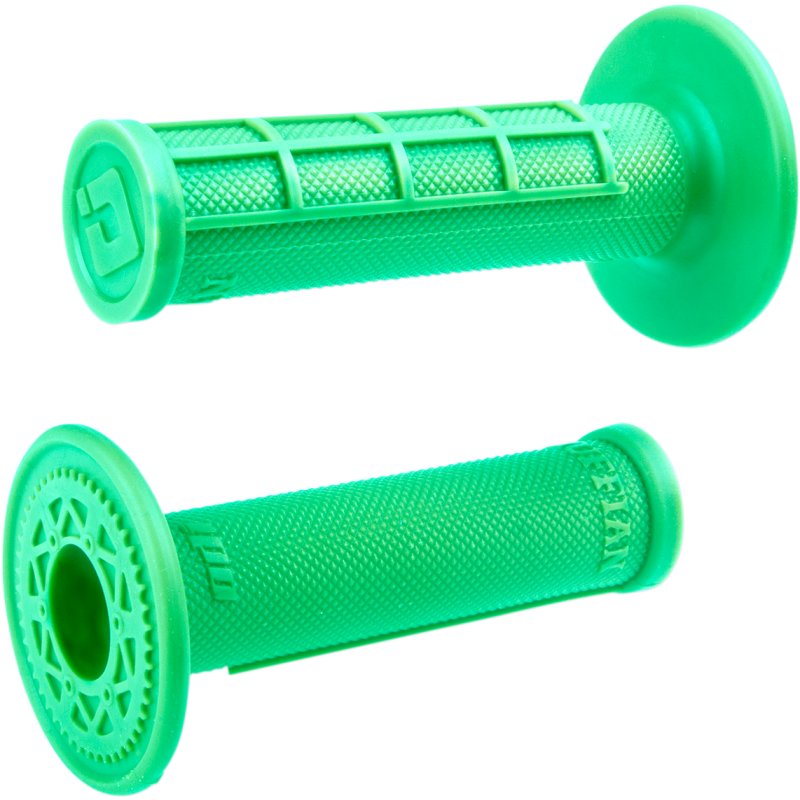 ODI Ruffian MX Single-Ply Grips - Half-Waffle - Fluorescent Green
