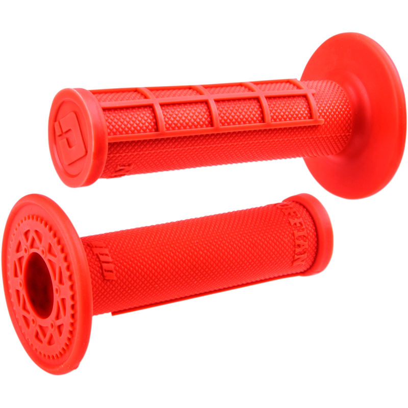 ODI Ruffian MX Single-Ply Grips - Half-Waffle - Fluorescent Orange
