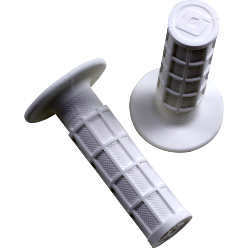 ODI Ruffian MX Single-Ply Grips - Full-Waffle - White