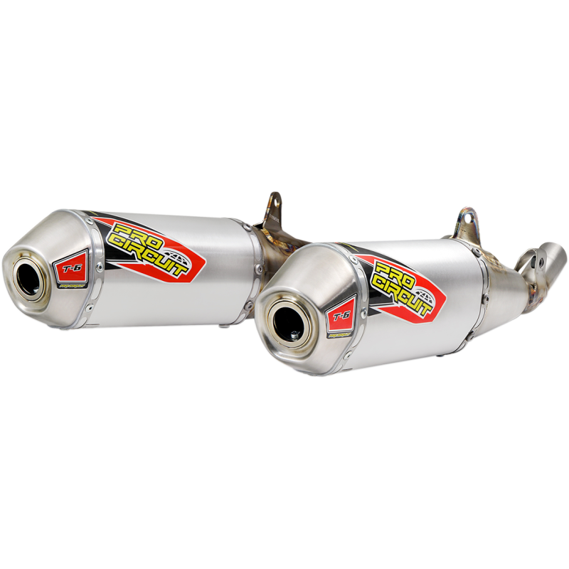Pro Circuit T-6 Dual Slip-On Silencers - Honda CRF450R 19-20