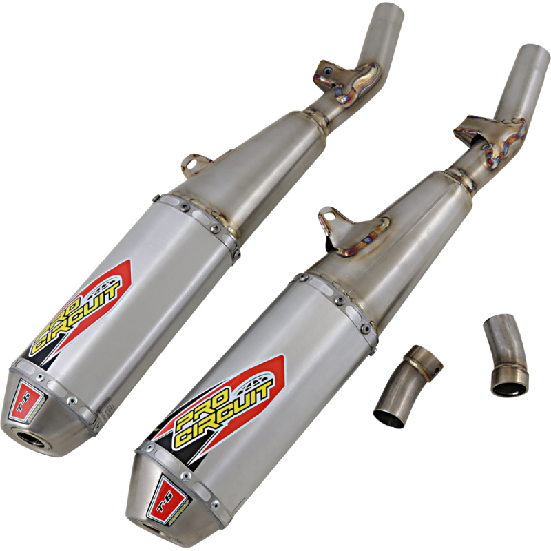 Pro Circuit T-6 Dual Slip-On Silencers - Honda CRF250R/RX 20