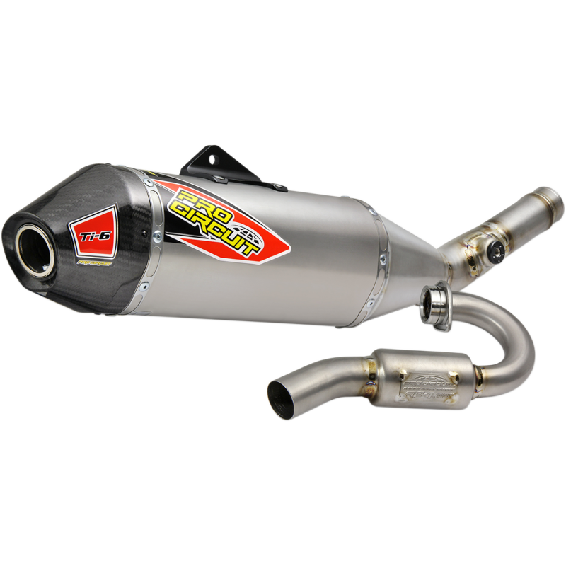 Pro Circuit Ti-6 Titanium Exhaust System w/ Carbon End Cap for Kawasaki KX250 (2020)