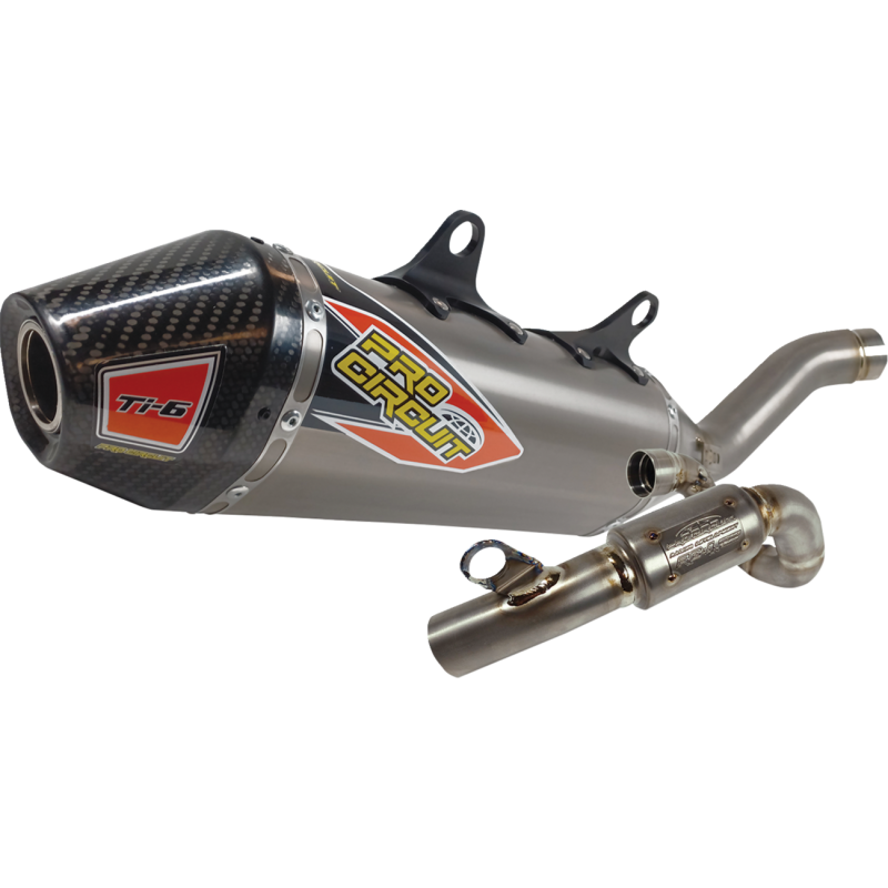 Pro Circuit Ti-6 Titanium Exhaust System w/ Carbon End Cap for KTM 250/350 SX-F (including FE)