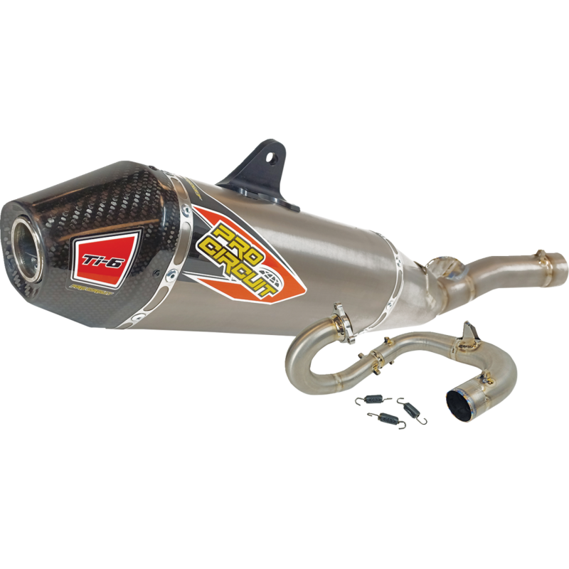 Pro Circuit Ti-6 Titanium Exhaust System w/ Carbon End Cap for Yamaha YZ450F/FX