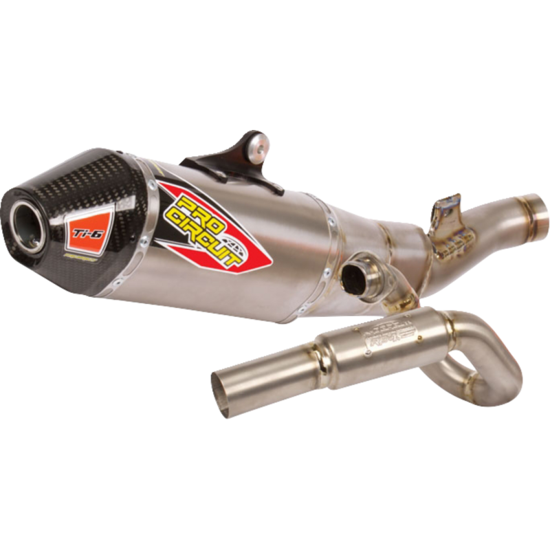 Pro Circuit Ti-6 Titanium Exhaust System w/ Carbon End Cap for Kawasaki KX450 (2024-2026)