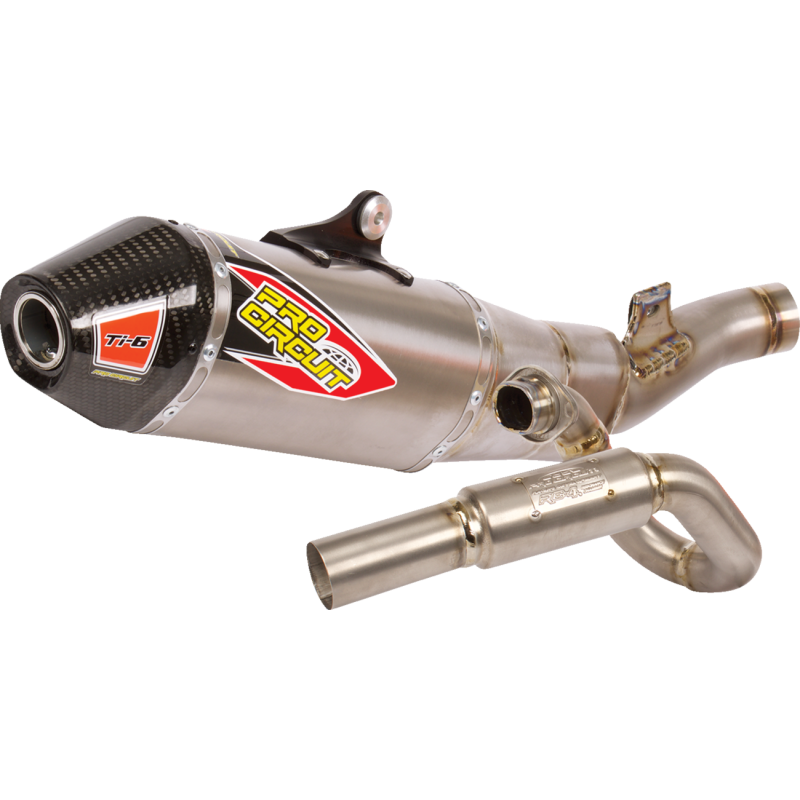 Pro Circuit Ti-6 Titanium Exhaust System w/ Carbon End Cap for Kawasaki KX450 (2024-2026)