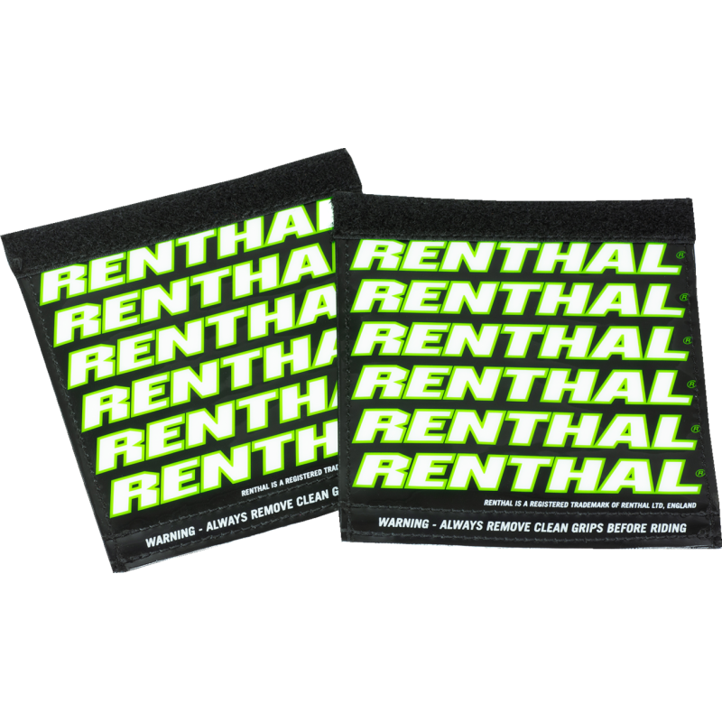 Renthal Clean Grip Covers - Black/Green/White