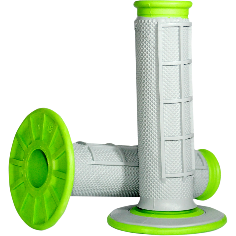Renthal Dual-Compound Half-Waffle Grips - Green