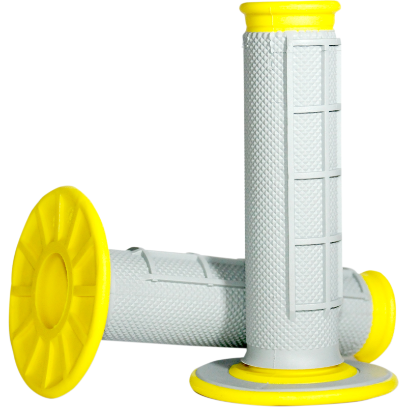 Renthal Dual-Compound Half-Waffle Grips - Yellow